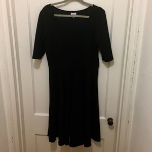 Black Lularoe Nicole dress, stretchy XL